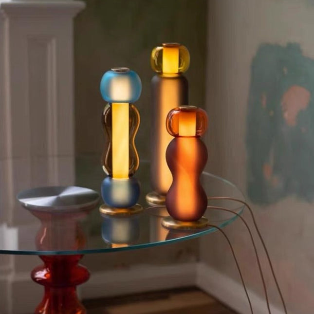 Drift Bottle Table Lamp - Handcrafted Modern Eclectic Ambient Lighting