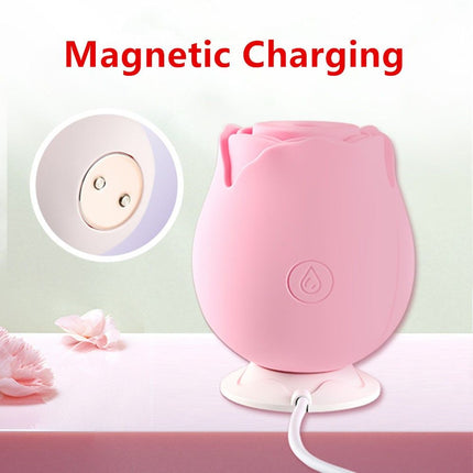 Discreet 10 Speed Personal Massage Rose Vibrator sucking Massager for