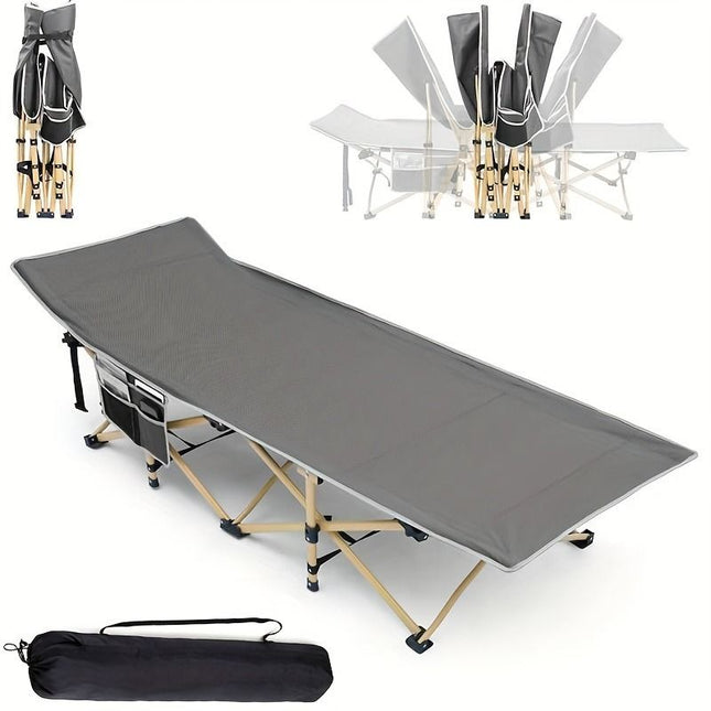 75-inch heavy-duty queen-size folding bed, 10-leg design for stable