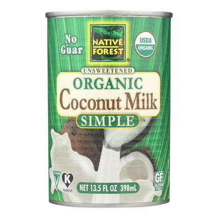 Native Forest Organic Coconut Milk - Pure And Simple - Case Of 12 -