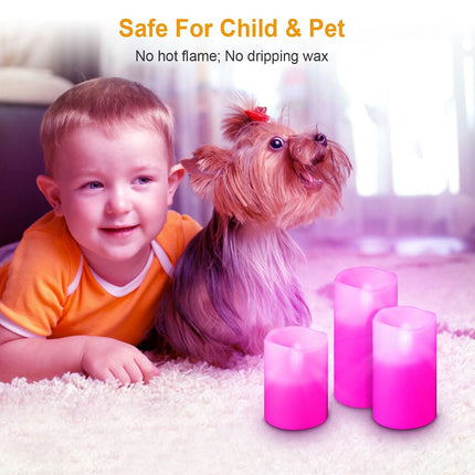 12 Color Flameless Candles - Flickering LED Candles with Remote & Auto