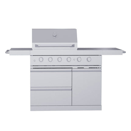 6-Burner 304 Stainless Steel Outdoor BBQ Grill, Electronic Ignition