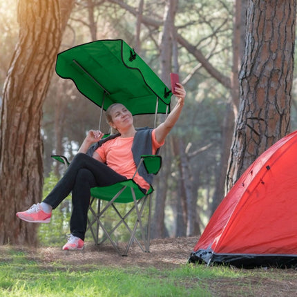 Foldable Beach Canopy Chair Sun Protection Camping Lawn Canopy Chair