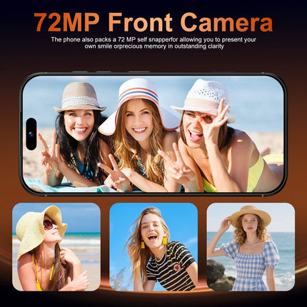 5G Android 15 Smartphone, 6.8' FHD+ Display, 8GB RAM + 256GB Storage,