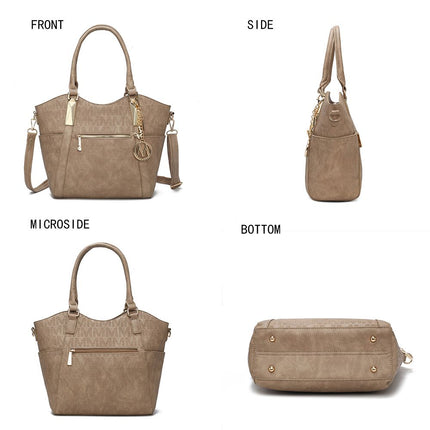MKF Collection Hazel Vegan Leather Women Tote by Mia k