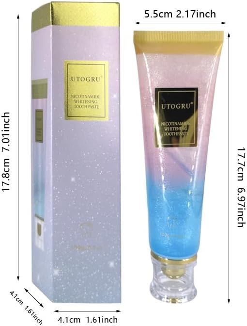 Niacinamide Whitening Toothpaste, Utogru Teeth Radiant Whitening