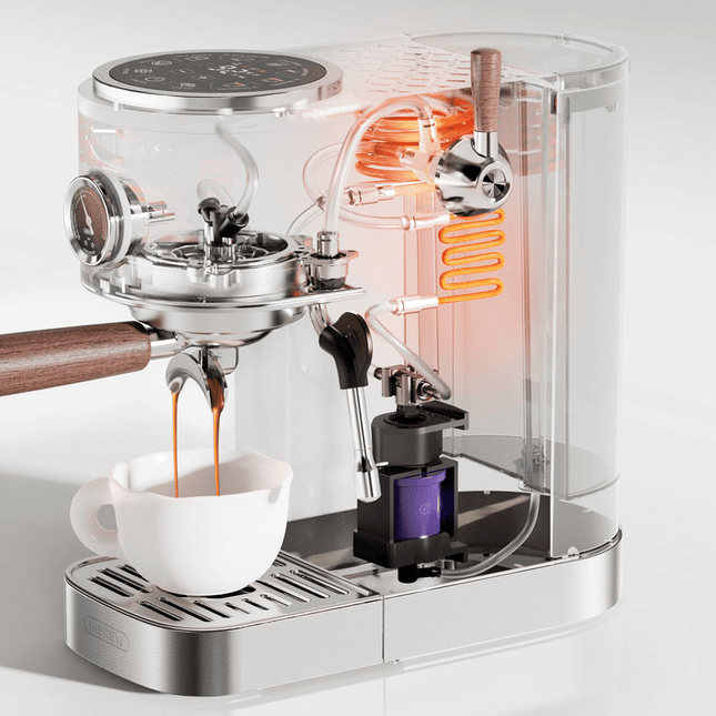 PSH13A-SL 2100W Semi-Automatic Coffee Maker-Cold/Hot Brew with 95°C