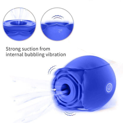 Discreet 10 Speed Personal Massage Rose Vibrator sucking Massager for