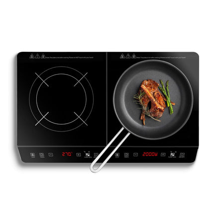 4000W Induction Cooktop Portable Double Induction Cooker Electric Dual