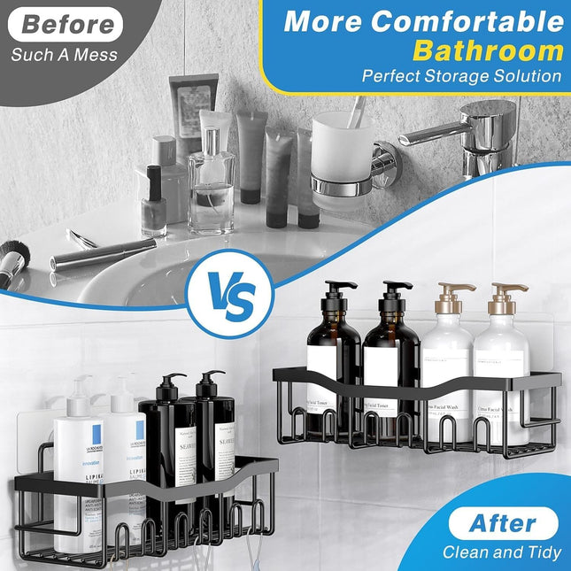 Adhesive Shower Caddy, 5 Pack Rustproof Stainless Steel Bath