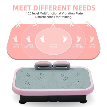 Vibration Plate Fitness Platform with handle Whole Body Exercise