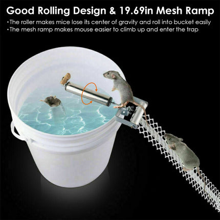 Reusable Mice Rat Mouse Killer Roll Trap Log Rolling Mouse Catcher