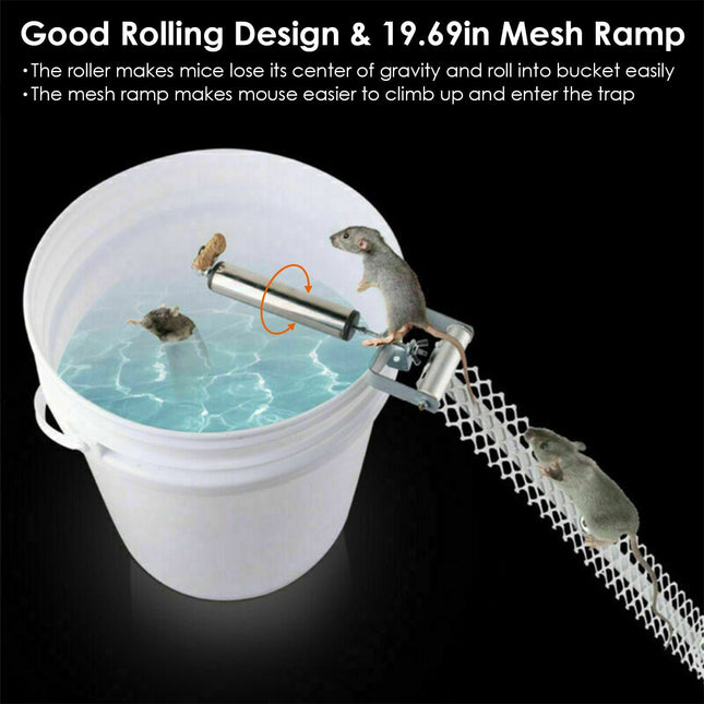 Reusable Mice Rat Mouse Killer Roll Trap Log Rolling Mouse Catcher