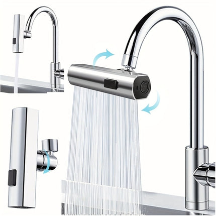 3 in 1 Large-Scale 360° Waterfall Kitchen Faucet - Touch-Controlled,