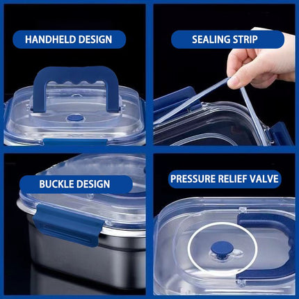 Yakimoto 2/4/6/8/10 PCS Extra-Large Stainless Steel Food Storage