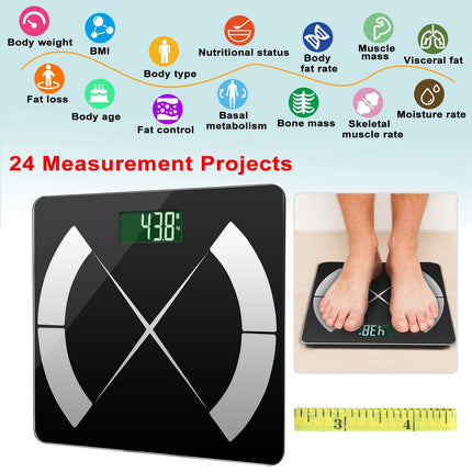 Smart Body Composition Scale Fat Monitor Digital APP Scale BMI Health