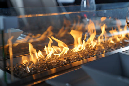 Direct Wicker Outdoor Rattan 50,000BTU Propane Gas Fire Pit Table
