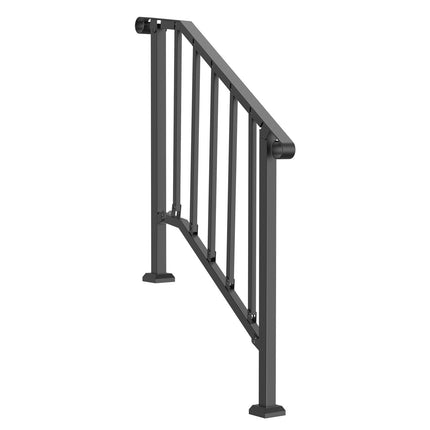 Handrails for Outdoor Steps, 2-3 Step Stair Hand Rail Kit,