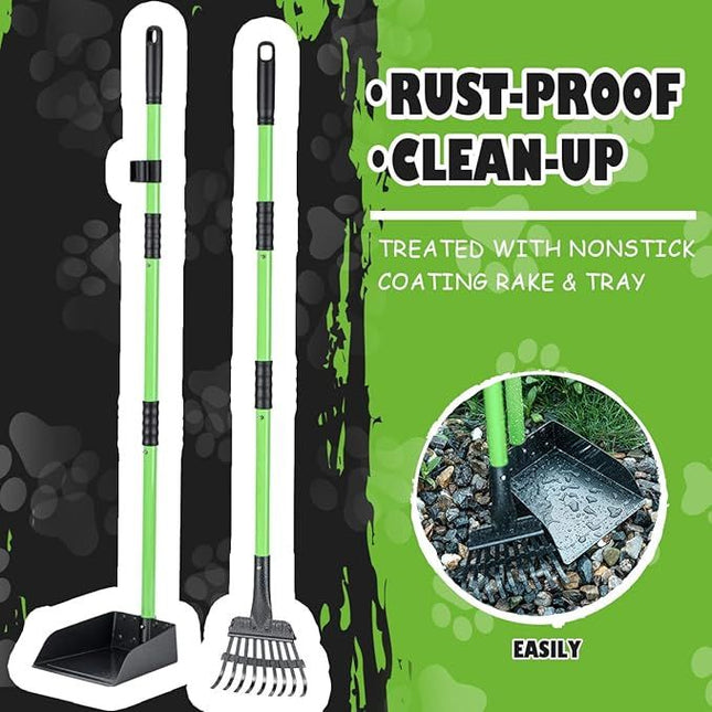 Pooper Scooper Dog Pooper Scooper Handle Stainless Metal