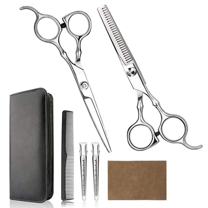 Hair Cutting Scissors Set, 6 Inch Hairdressing Thinning Shears for