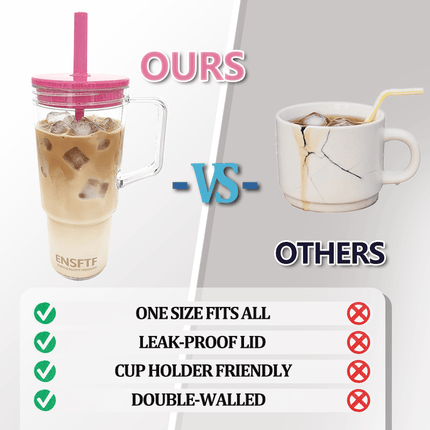 40oz Tritan BPA-Free Large Tumbler with Straw & Handle Reusable Water