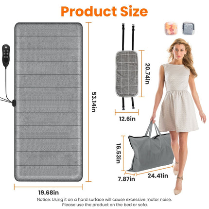 Full Body Electric Massage Mat with Heat Vibration Massage Pad Cushion