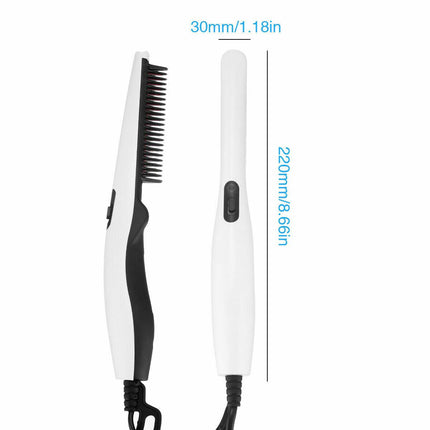 Fast Heated Electric Straight Hair Comb Beard Straightner Brush Styler