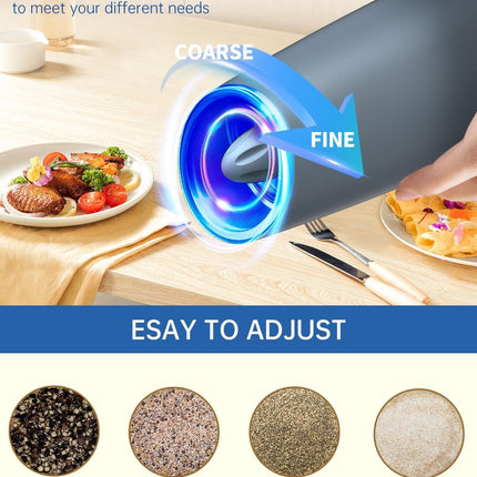 Gravity Electric Salt and Pepper Grinder Set Automatic Salt and Pepper