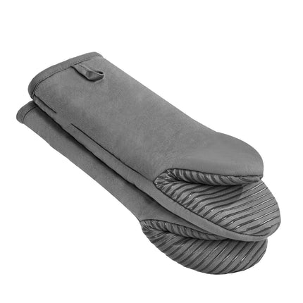 Oven Mitts, Mini Oven Mitt Set with Non-Slip Silicone Strips, High