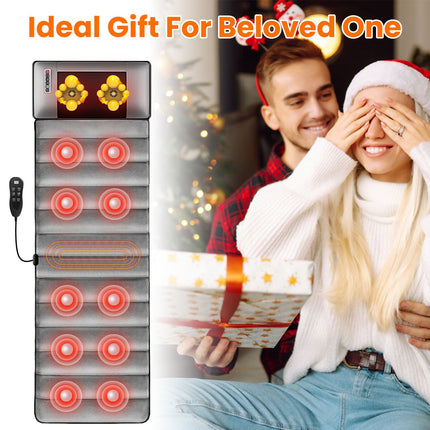 Full Body Electric Massage Mat with Heat Vibration Massage Pad Cushion