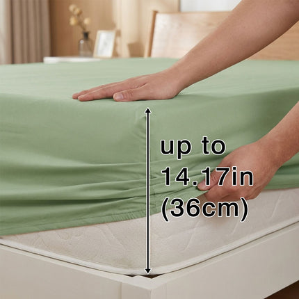 4-piece ultra-soft 85g bed sheet and pillowcase set. Soft and durable,