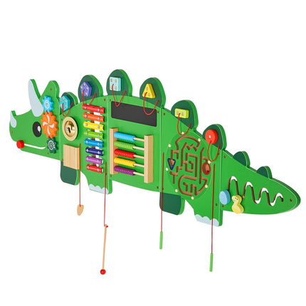 Dinosaur Activity Wall Busy Board Panels, 11 Activities, Montessori
