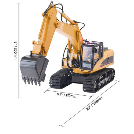 Remote Control Excavator Toy, 15 Channel, 3 in 1 Remote Control Digger