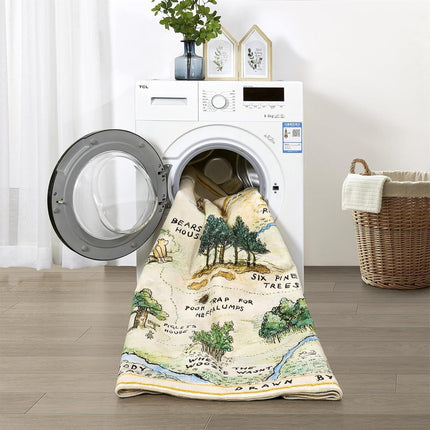 4x6 Cute Woodland Nursery Rugs for Girls Boys Neutral Non Slip