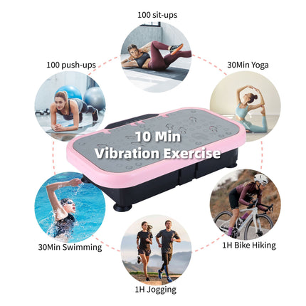 Vibration Plate Fitness Platform with handle Whole Body Exercise