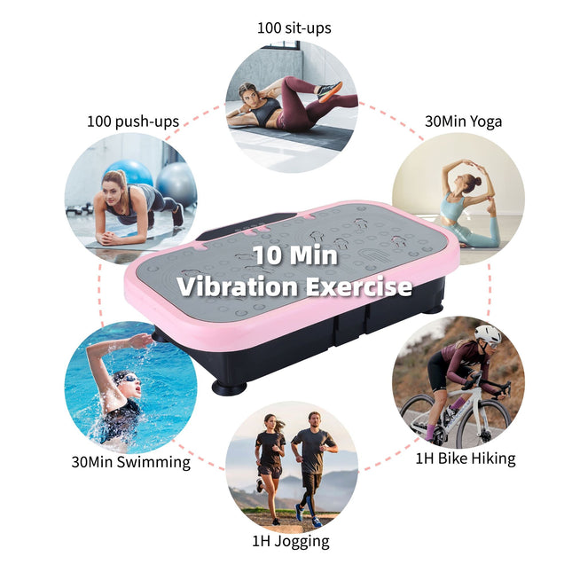 Vibration Plate Fitness Platform with handle Whole Body Exercise
