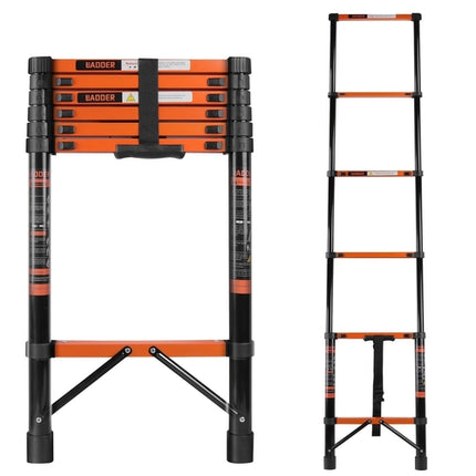 Telescopic Roof Ladder, Heavy-Duty Stainless Steel with Anti-Slip