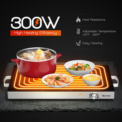 22 x 14 Inch Electric Warming Tray Hot Plate Dish Warmer with