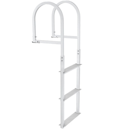 Dock Ladder, Removable 3 Steps, 500 lbs Load Capacity, Aluminum Alloy