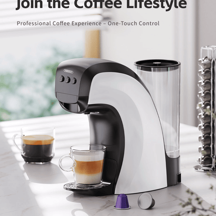 PSH17  4-in-1 Capsule Coffee Maker with 1400W Power, 20Bar Pressure,