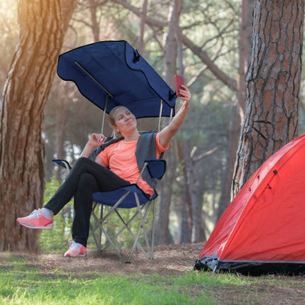 Foldable Beach Canopy Chair Sun Protection Camping Lawn Canopy Chair