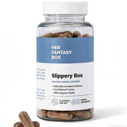 Her Fantasy Box Slippery Box | Organic Vaginal Moisture Supplement |