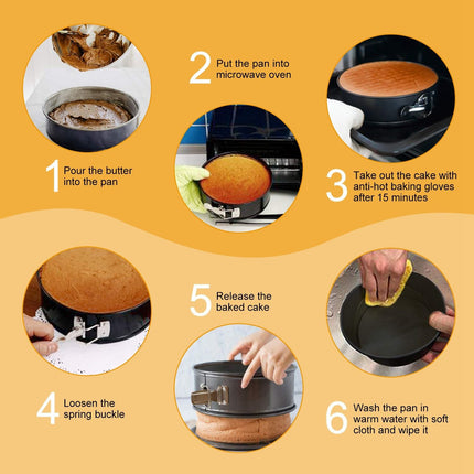 Non Stick Springform Cake Pan Leakproof 9in 10in 11in Bakeware Pan
