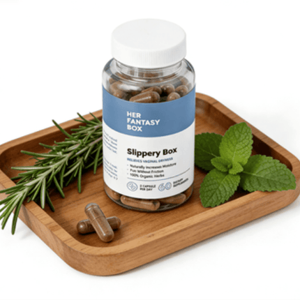 Her Fantasy Box Slippery Box | Organic Vaginal Moisture Supplement |