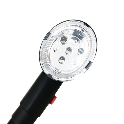 Collapsible Adjustable Height Cane With LED Light Alert Button Walking