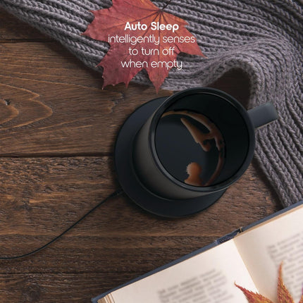 12oz. Stainless Steel Self Heating Coffee Mug with Lid, 3.5" x 3.5" x