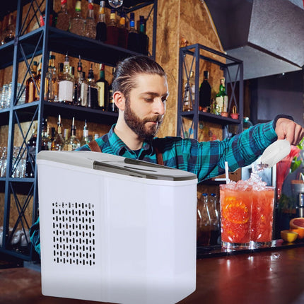 Electric Countertop Ice Maker with Ice Scoop Basket Self-cleaning Max