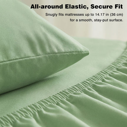 4-piece ultra-soft 85g bed sheet and pillowcase set. Soft and durable,