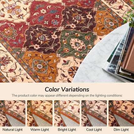 Washable Runner Rug 2x6, Moroccan Faux Wool Runner Rug Non Slip for
