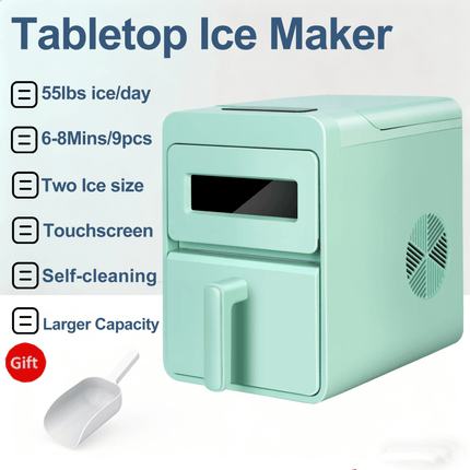 Automatic Ice Maker-50lbs/day capacity, 6-8 minute ice production, 9